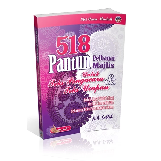 Buku 518 Pantun Pelbagai Majlis untuk teks pengacara dan ucapan
