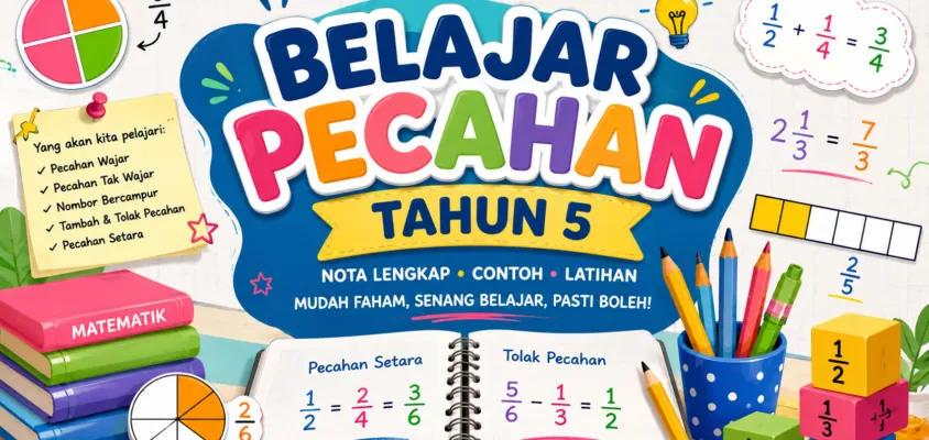 Belajar Pecahan Tahun 5