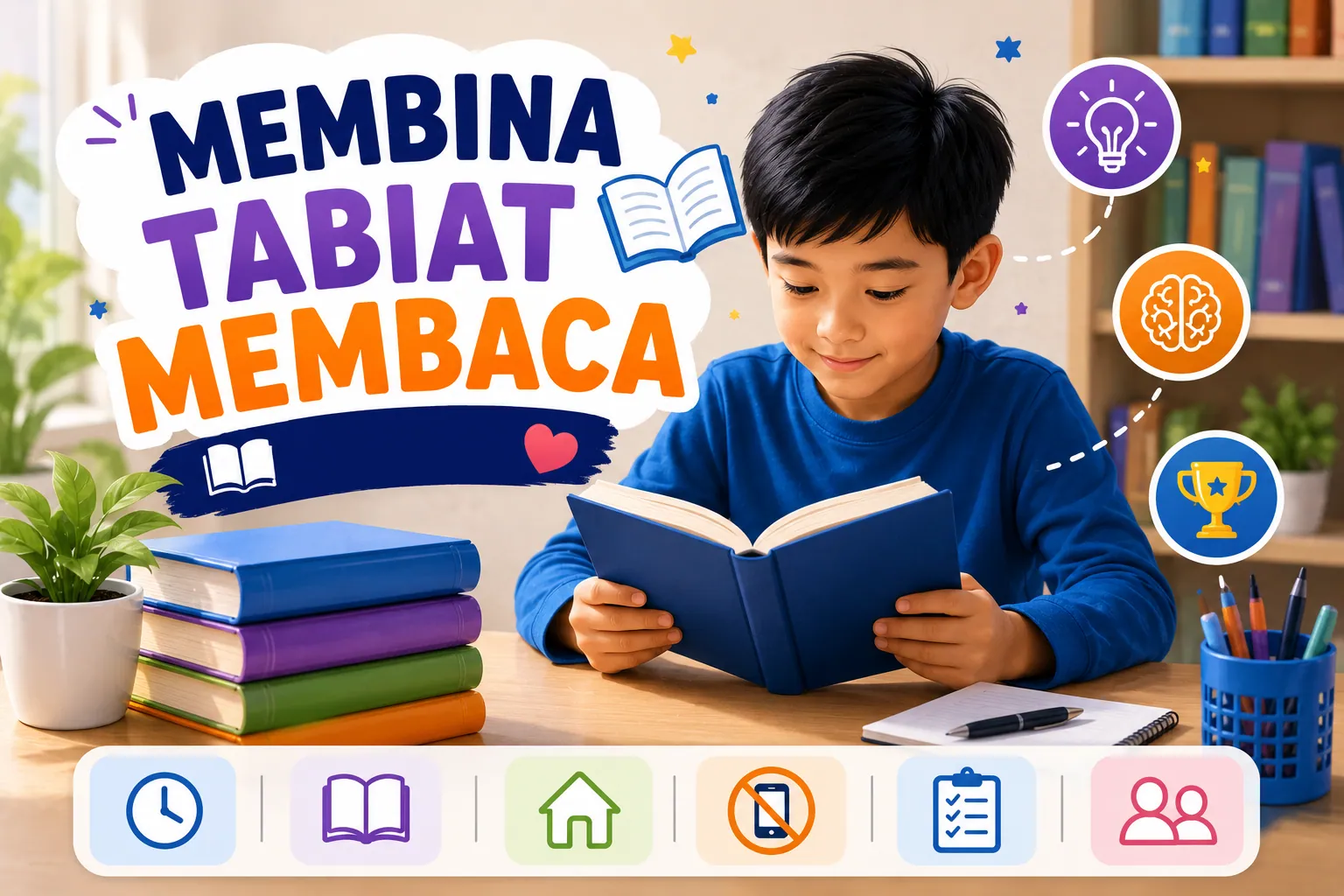 Cara membina tabiat membaca setiap hari
