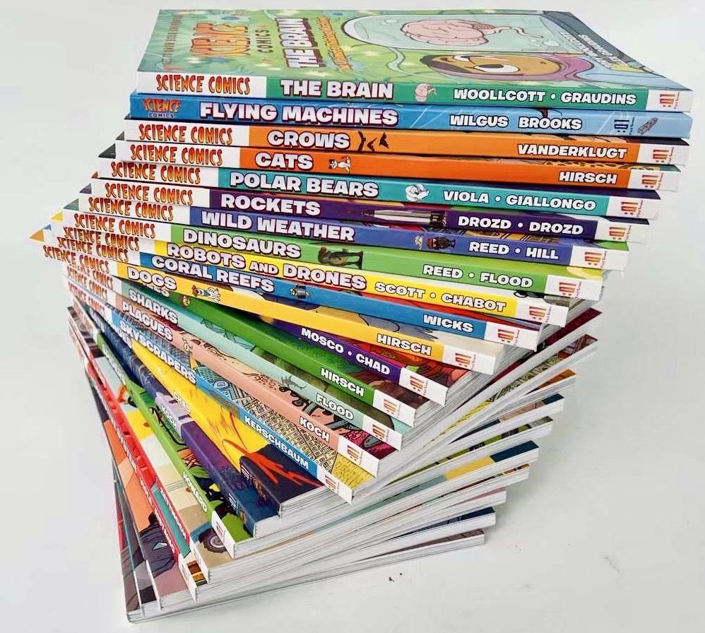 Kulit koleksi Science Comics Series 18 buku
