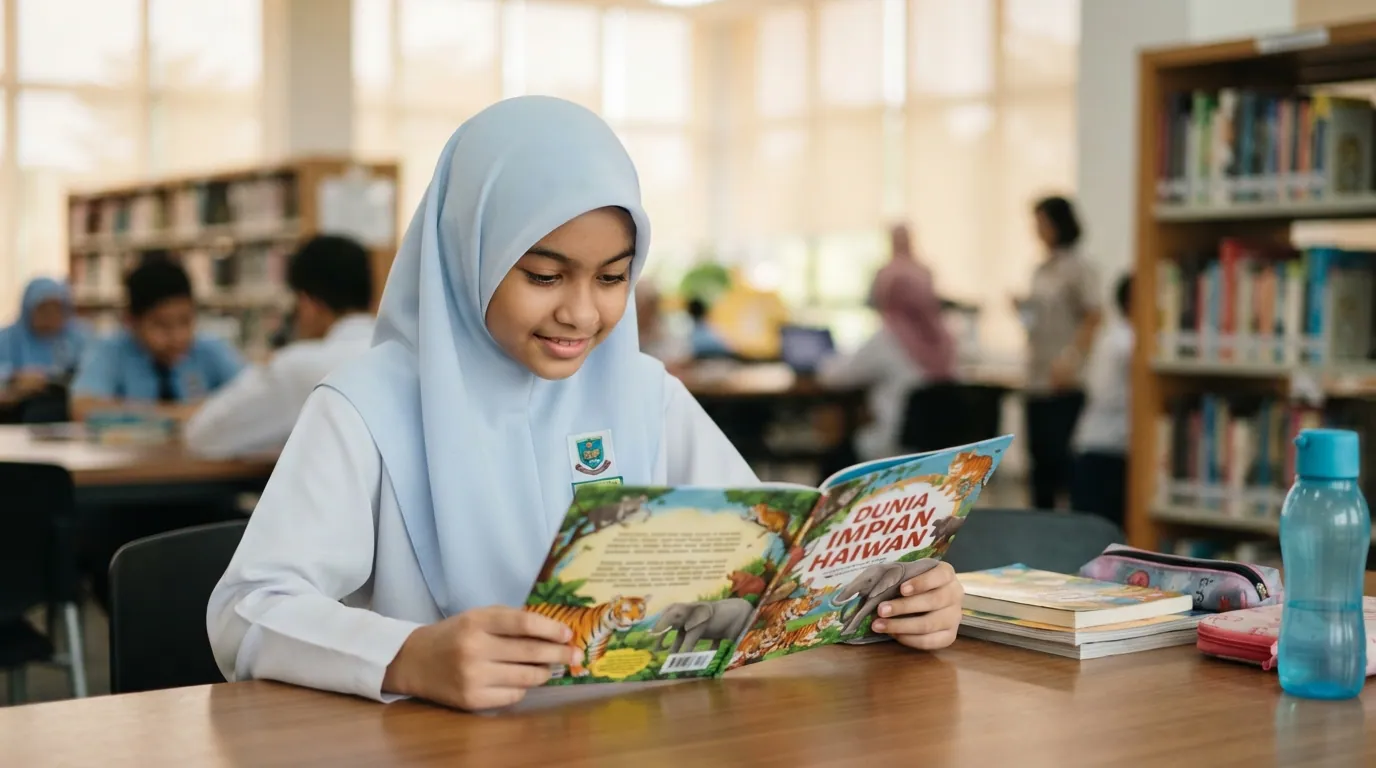 Buku cerita pengembaraan untuk murid sekolah rendah