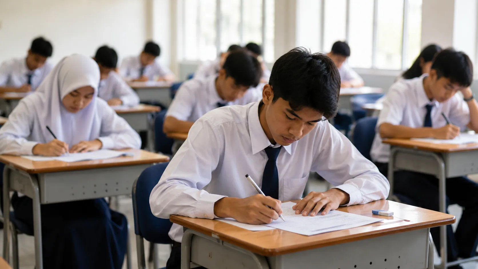 Murid bersedia menghadapi peperiksaan dengan rutin membaca harian