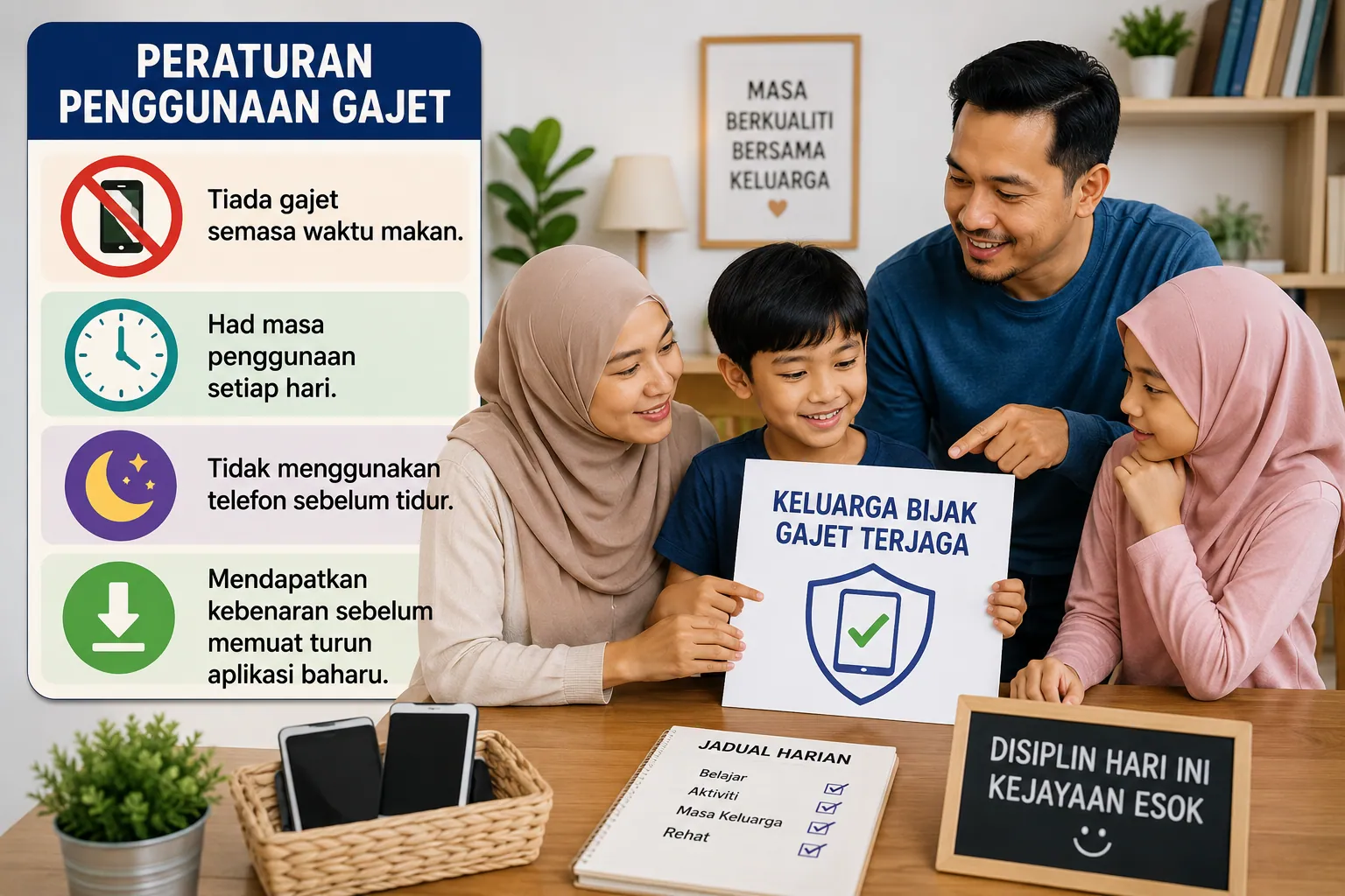 Peraturan penggunaan gadget untuk anak di rumah