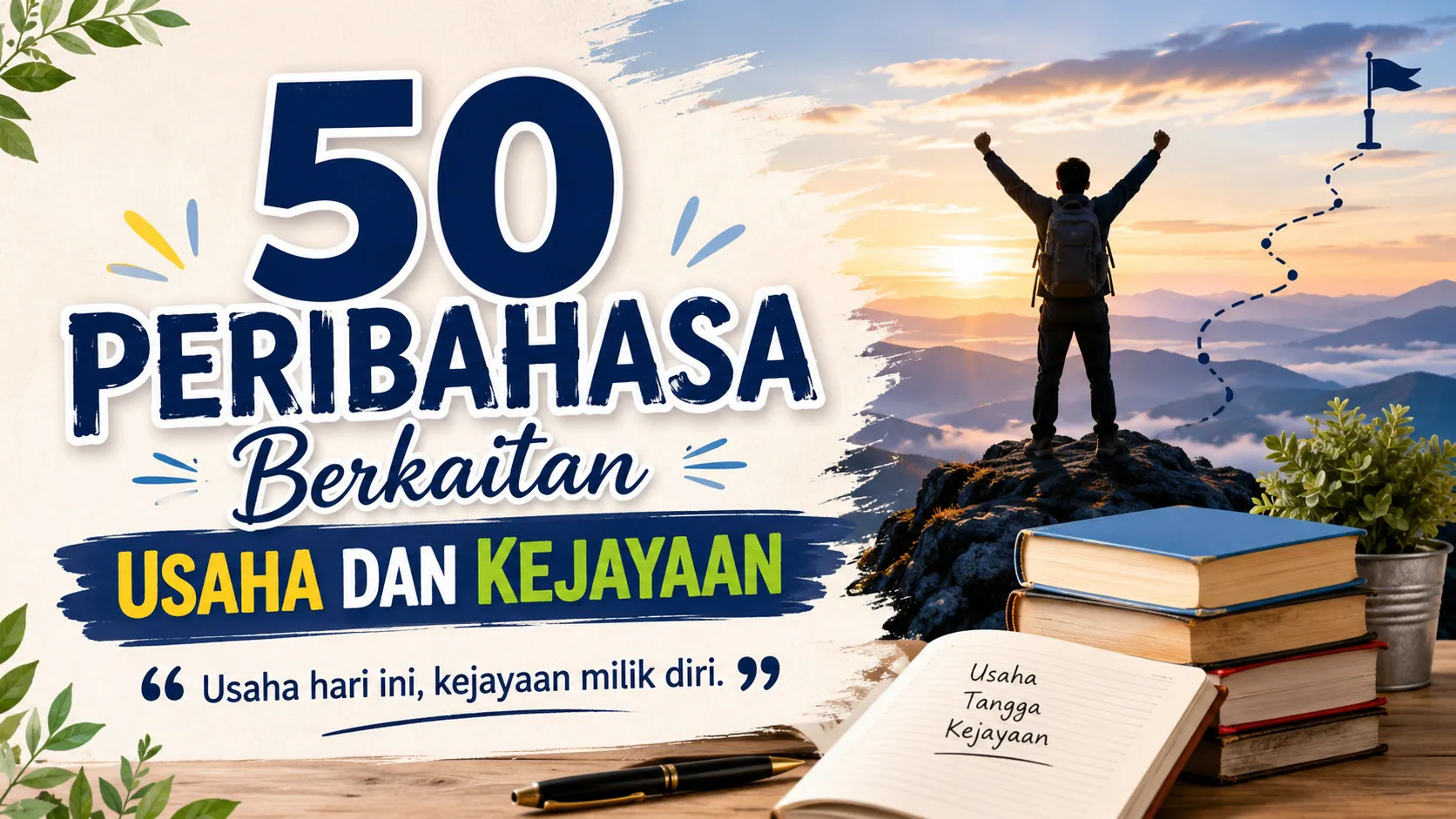 50 peribahasa berkaitan usaha dan kejayaan