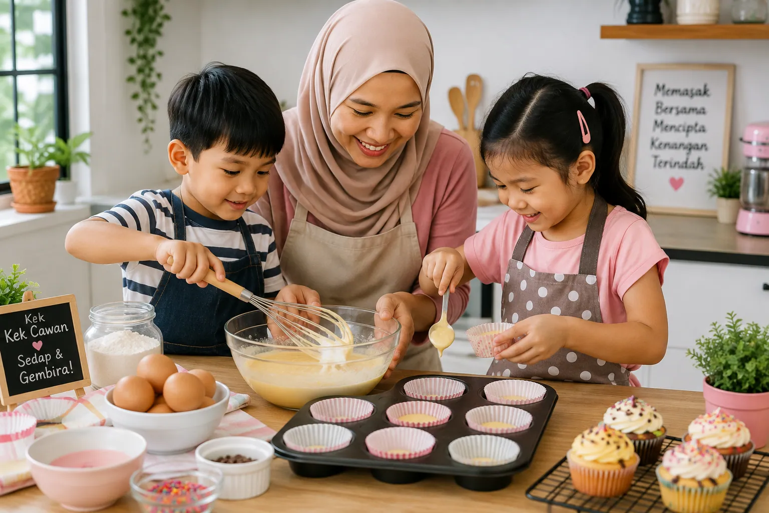 Aktiviti Cuti Sekolah Memasak Bersama Keluarga