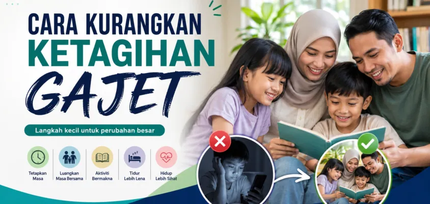 Cara Kurangkan Ketagihan Gajet