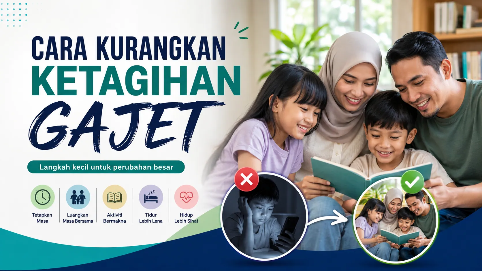 Cara Kurangkan Ketagihan Gajet
