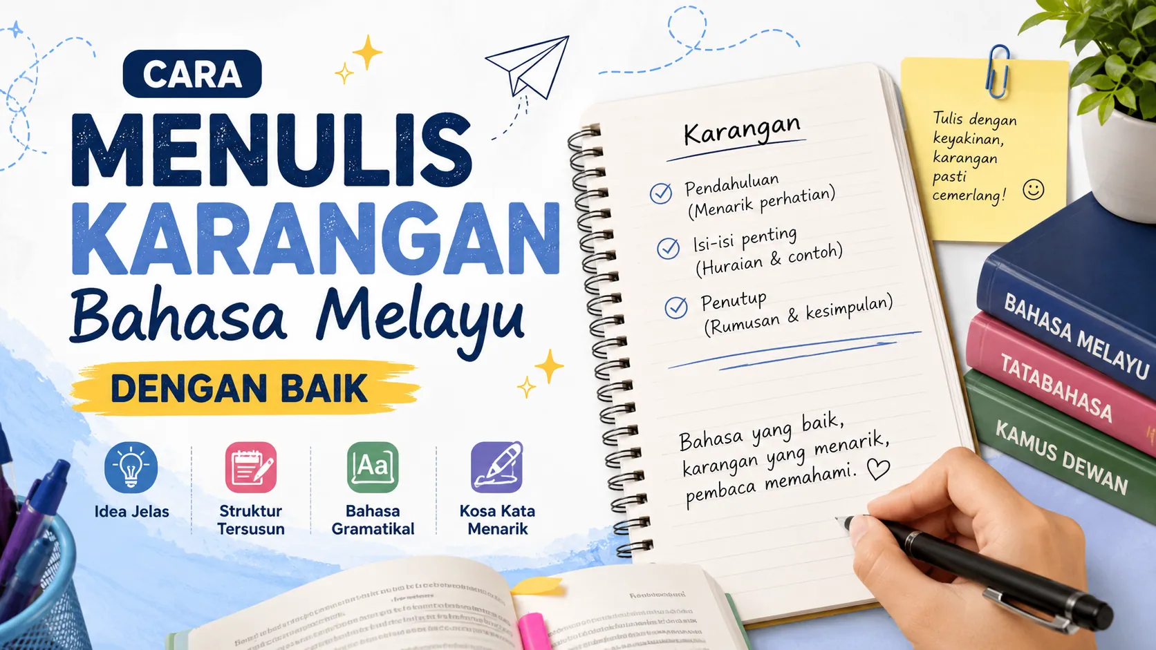 Cara Menulis Karangan Bahasa Melayu Dengan Baik