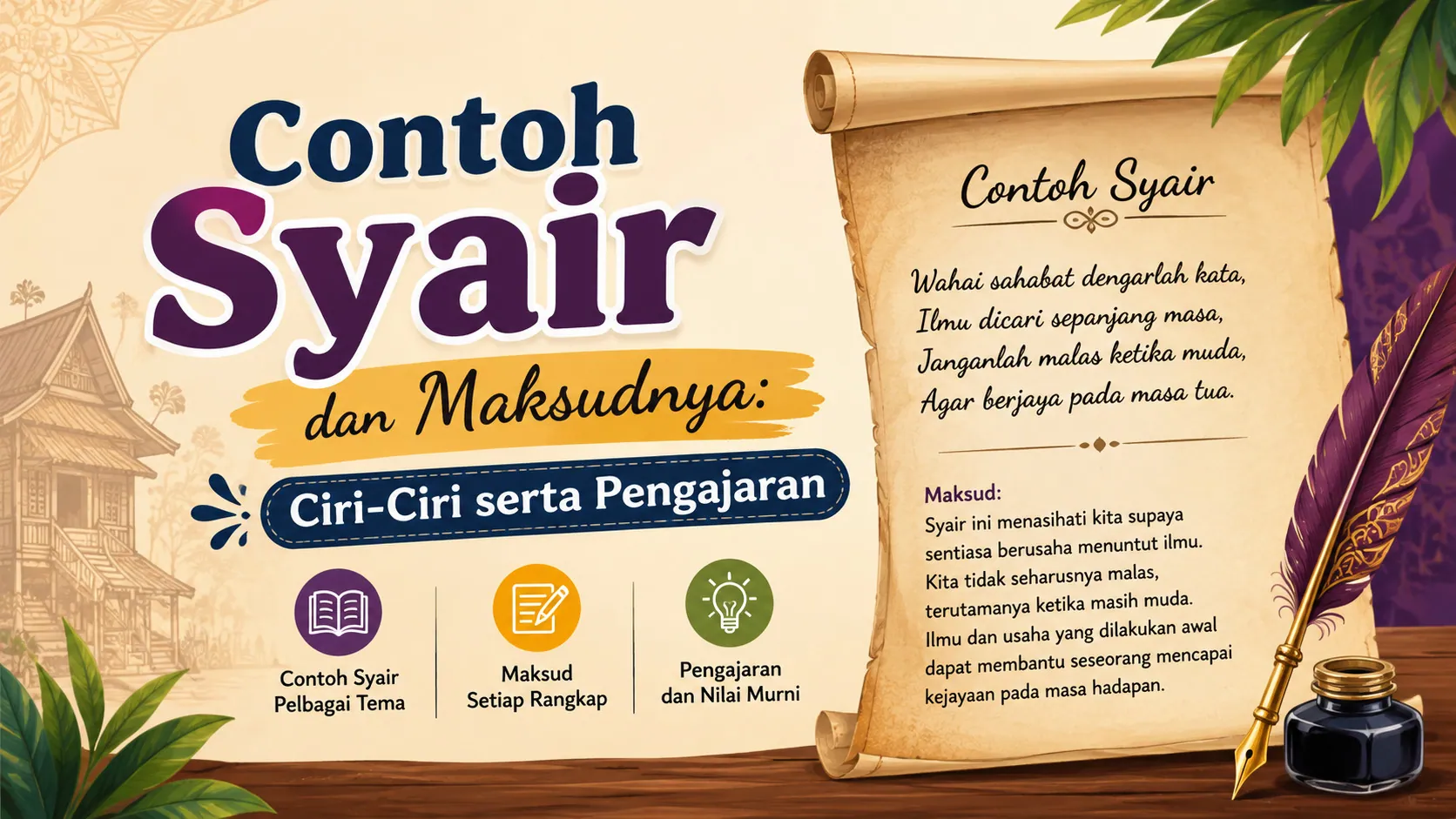 Contoh syair dan maksudnya