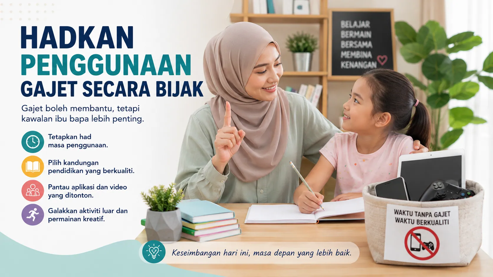 hadkan penggunaan gajet secara bijak